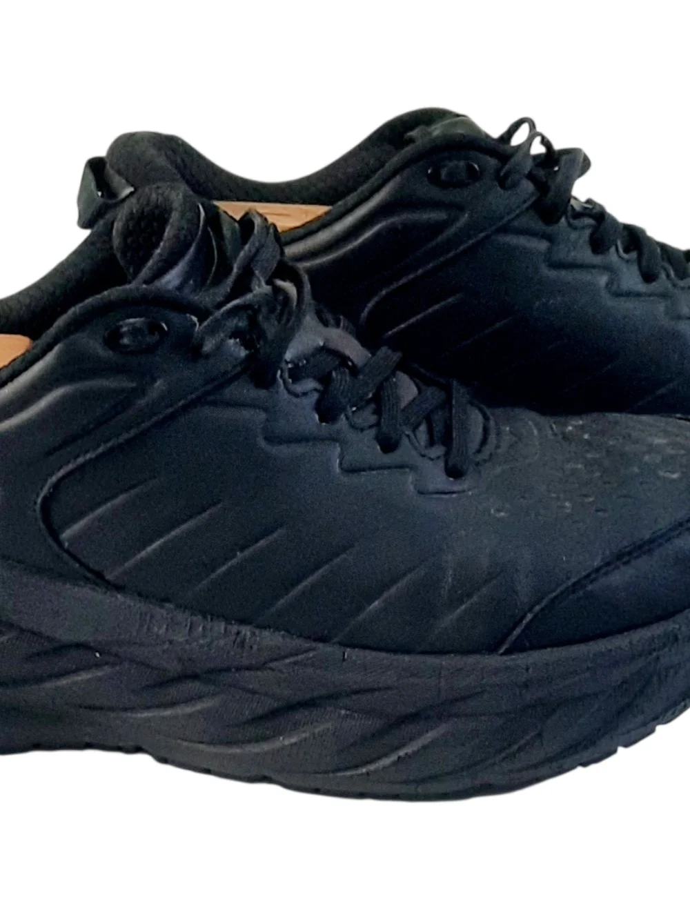 Hoka One One Bondi SR Womens Sz 10.5 Black Anti Slip Sneakers Work No Insole - Picture 4 of 5